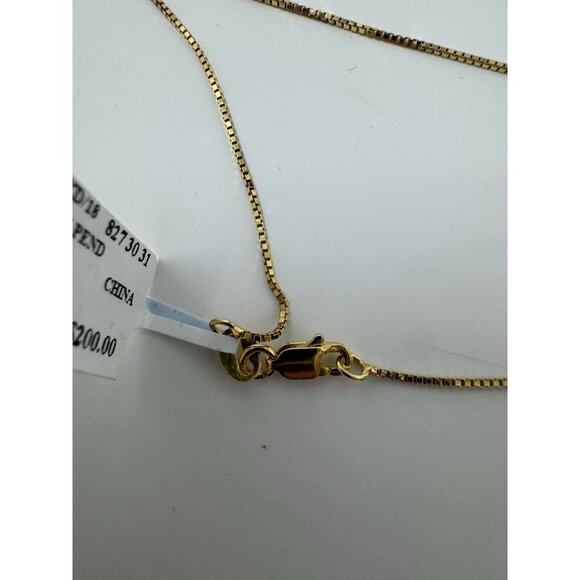 Diamond Heart Gold Necklace - Picture 9 of 9